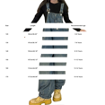 thumbnail image 4 of XIMIN Girls' Vintage Washed Denim Overalls - Adjustable Straps Button Decor Bib Overalls with Pockets for Kids Teens (Blue, 15-16 Years), 4 of 9