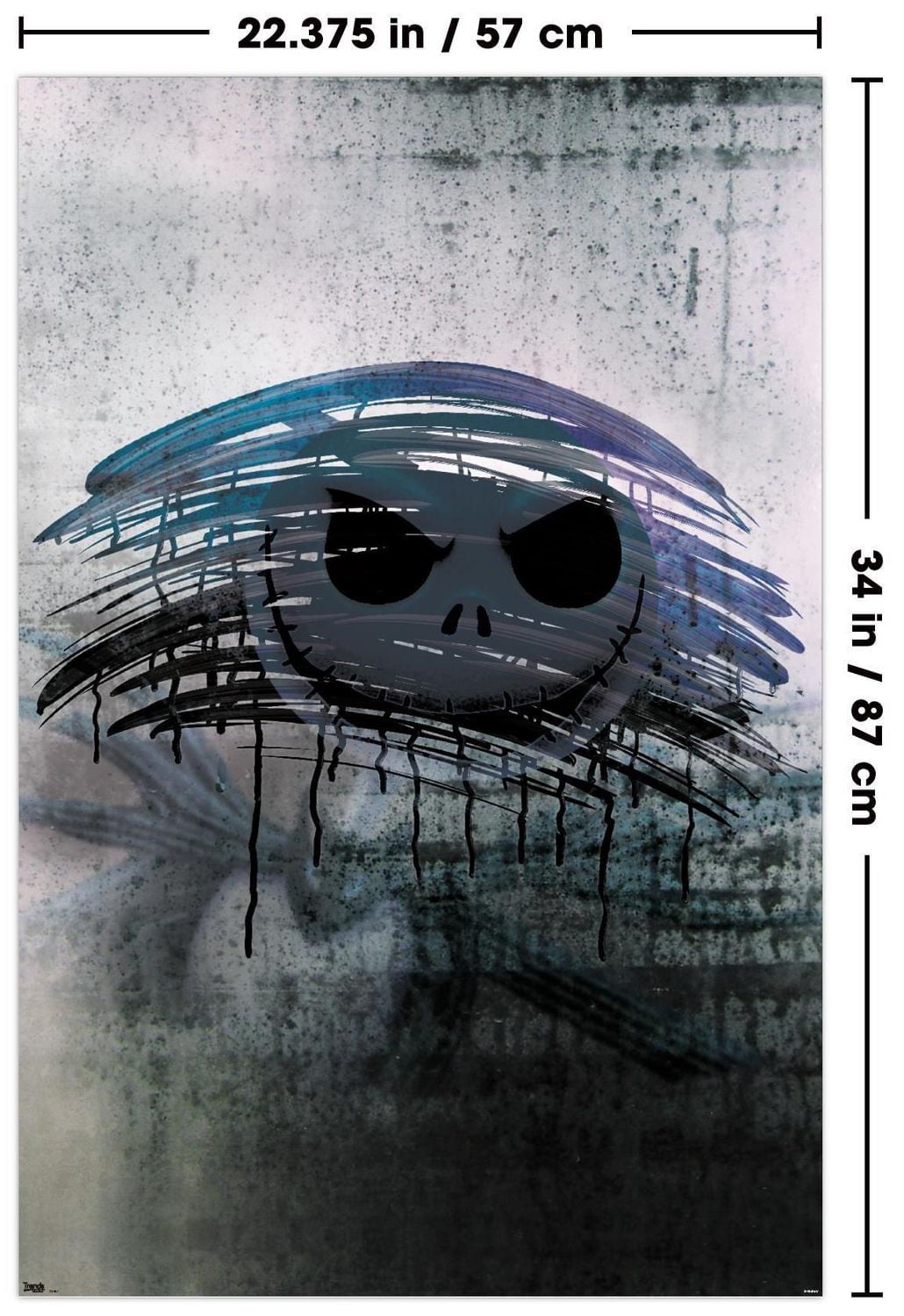 Disney Tim Burton's The Nightmare Before Christmas - Jack Mirror Wall Poster, 22.375" x 34"