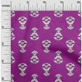 thumbnail image 2 of oneOone Rayon Purple Fabric Block Fabric For Sewing Printed Craft Fabric By The Yard 56 Inch Wide-OG, 2 of 5