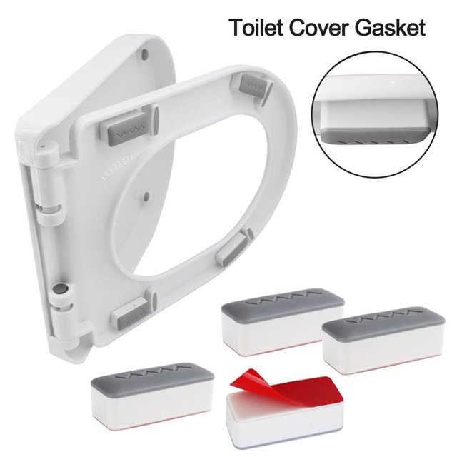 Bgsha 4pcs Bathroom Hardware Buffer Replacement Bumpers Strong Adhesive Toilet Seats