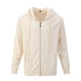 thumbnail image 4 of LOVZFMLL Jackets for Men's Solid Color Hooded Cardigan Loose Casual Sports Zipper Sweatshirt Jacket, 4 of 9