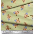 thumbnail image 2 of Soimoi polyester Crepe Fabric Wool & Cat Animal Printed Fabric 1 Yard 52 Inch Wide, 2 of 3