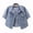 Light Blue, variant on Cropped Denim Jacket for Women Women's Denim Jacket Button up 3/4 Sleeve Cropped Jean Cardigan Jacket S-51 Light Blue 3XL