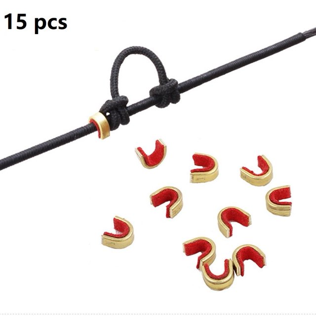 Archery Bow String Nock Points Buckle Clip Knocks Brass Archery Bow Accessories