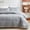 Gris, variante sur Liquidation Aujourd'hui! Housse de Lit Matelassée en Coton Lavé Double Face Ensemble 3 Pcs Couleur Unie Taie d'Oreiller 20x26 Po Aubaines du Jour Liquidation!