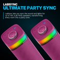 thumbnail image 4 of JLab JBuds Party Portable Bluetooth Speaker, 30W, 12 Hour Playtime, RGB Lighting, Splashproof, Mulberry, 4 of 9