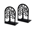 thumbnail image 2 of EGNMCR Organization and Storage, Storage Bins, Storage Containers Book Ends Metal Bookends For Shelves Decorative Tree Stopper For Heavy Books Black Ends To Hold Books For Home Office Metal bookend, 2 of 6