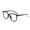 Black, variant on YAOBAMM Anti-blue Light Glasses Unisex Blue Light Blocking Glasses Retro Large Oval Frame Clear View Strong Hinge Brim Eye Protection Bluelight