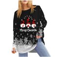 thumbnail image 1 of Hauts de Noël pour Femmes Haut à Imprimé de Noël pour Femmes Col Rond Manches Raglan Manches Longues Haut à Manches avec Passe-Pouce Hauts de Noël pour Femmes, 1 of 1