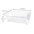 thumbnail image 5 of Mainstays Large Dish Drainer Rack - Chrome/White, 5 of 5