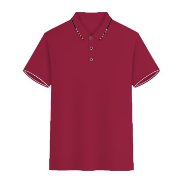Erwazi Chemises de Golf pour Hommes à Manches Courtes Coupe Régulière Décontractées Hauts de Couleur Unie Chemises de Bureau pour Hommes T-Shirt Habillé