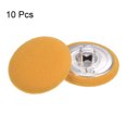 thumbnail image 3 of Unique Bargains 10pcs 36L Fabric Cloth Covered Button 23mm Round Metal Shank Sewing Buttons for Suits Dress Blouses, Yellow, 3 of 5