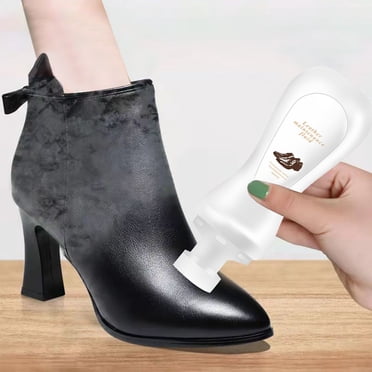 EGNMCR Liquid Shoe Polish Maintenance Leather Shoe Care Feel Up Color Black Colorless Leather Shoe Polish 100ML Cleaning shoe polish