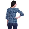thumbnail image 4 of Moomaya T-Shirts Décontractés pour Femmes en Coton Grande Taille à Manches 3 /4 à Col Rond, 4 of 4