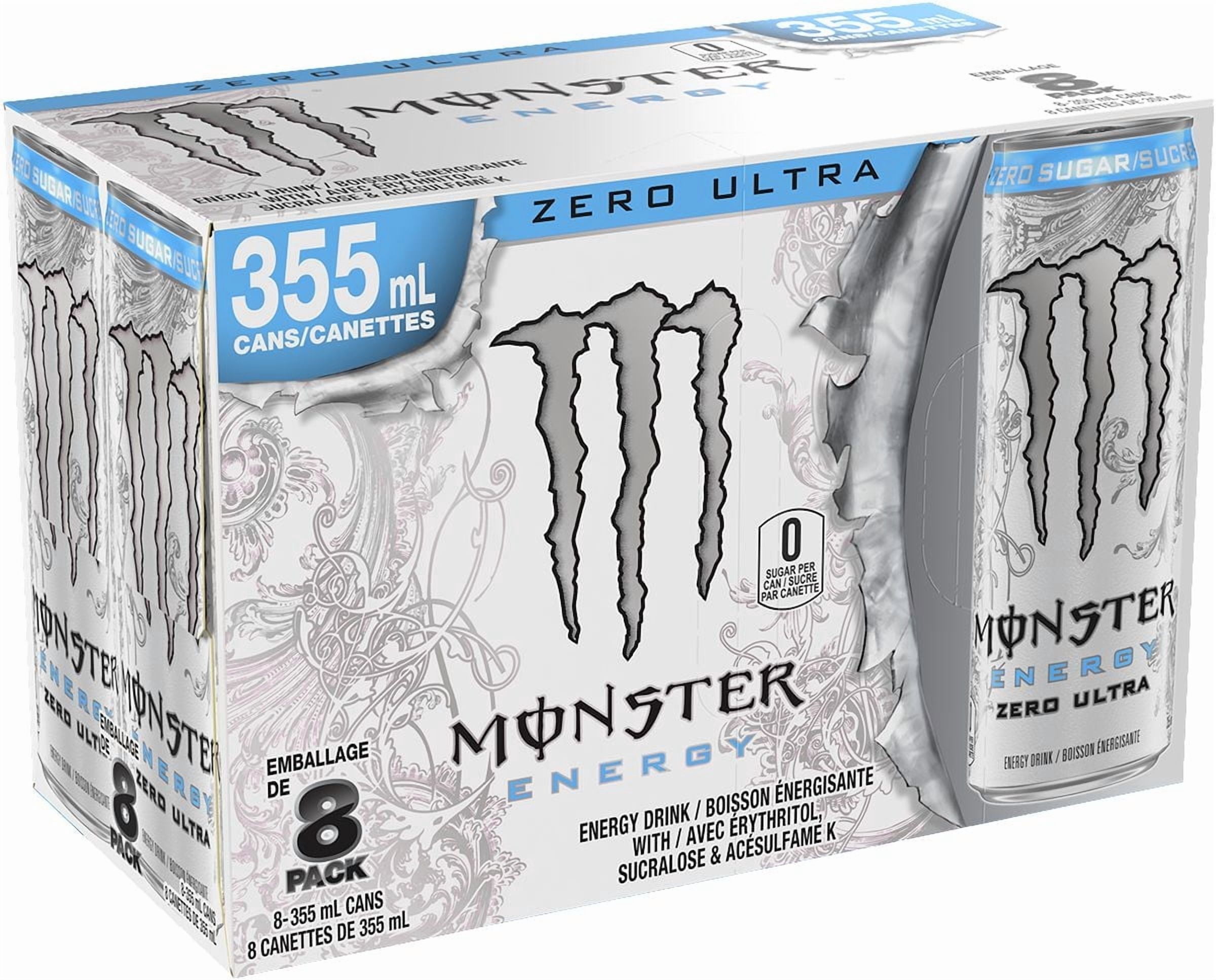 MONSTER ENERGY Ultra Zero, 355mL, 8 Pack - Walmart.ca