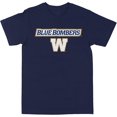 thumbnail image 1 of CFL Winnipeg Blue Bombers Logo Navy Large T-Shirt, 1 of 4