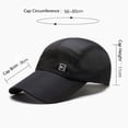 thumbnail image 3 of HJYCHN Chapeaux pour Hommes Unisexe Casquette en Maille Chapeau Respirant Casquette de Travail Pare-Soleil pour Escalade Plein Air Été Casquettes de Baseball pour Femmes Gris Taille Unique, 3 of 3