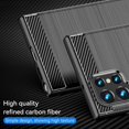 thumbnail image 3 of SuperShield Case for Samsung Galaxy S23 Ultra, Soft TPU Carbon Fiber Texture Anti-Scratch Shockproof Phone Case Ultra Slim Fit Hard Back Anti-Drop Rugged Protective Bumper Cover, 3 of 5