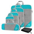 thumbnail image 3 of jifeng 1Set Compression Packing Cubes Luggage Organizer Travel Keeping Organized Sky Sky Blue 6Pcs, 3 of 5