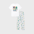 thumbnail image 2 of PatPat Pyjama Familial en Bambou, Imprimé de Petit Monstre Mignon, Ensemble de Pyjama Assorti à Manches Courtes ( Ajusté pour Enfants ), 2 of 7