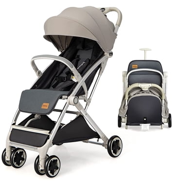 OLAKIDS Lightweight Baby Stroller, Compact Stroller One-Hand Fold Travel Stroller for Airplane with Cup Holder, 5-Point Harness, Foot Cover, Canopy, Infant Stroller for 0-36 Month