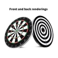 thumbnail image 2 of Langgg Cible de Fléchettes Suspendue Double Face Durable Pratique 17 Pouces, 2 of 9