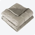 thumbnail image 1 of Bare Home Couverture Pondérée de 25 Lb pour Adultes - 80 Pouces x 87 Pouces - Molleton Minky, Taupe, 1 of 7