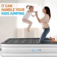 thumbnail image 2 of SereneLife Twin Size Inflatable Premium Airbed Flocked Mattress w/ Internal Pump, 2 of 7