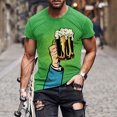thumbnail image 3 of Cameland Nouveau T-Shirt pour Homme à la Mode 3D Imprimé Bière Non Positionné Manches Courtes Col Rond T-Shirt Haut de Sport Décontracté Blouses, 3 of 5