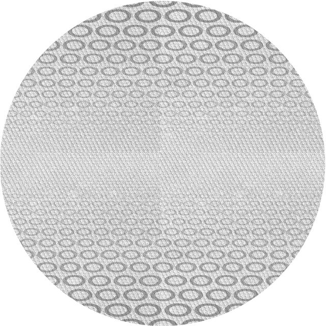 Ahgly Tapis d'Intérieur Lavable en Machine Carré Transitionnel Gris Platine, 3 Pieds Carré