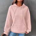 thumbnail image 1 of 2023 Chandail de Mode pour Femmes Rabais de 50 % Liquidation Mode Décontractée Manches Longues Col Rond Chandails pour Dames Hauts Blouse Chandail à Capuchon Uni, 1 of 8