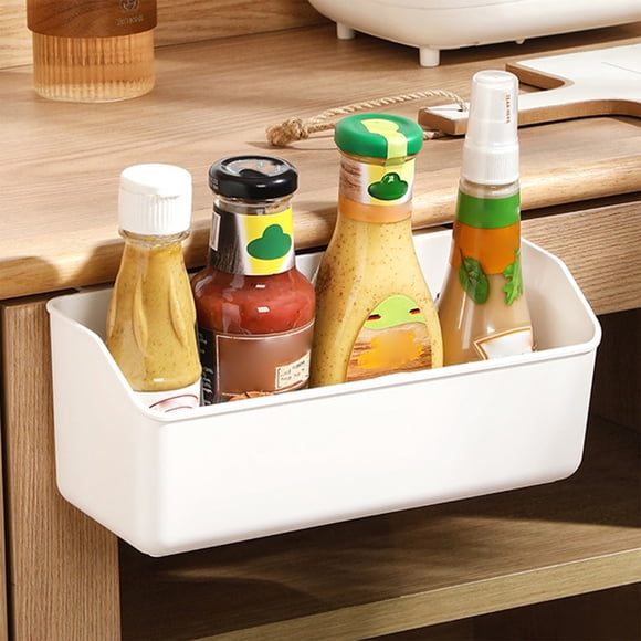 Petit Panier de Cuisine Étagère de Salle de Bain Suspendable Panier de Rangement Mural en Plastique pour Gingembre et Ail