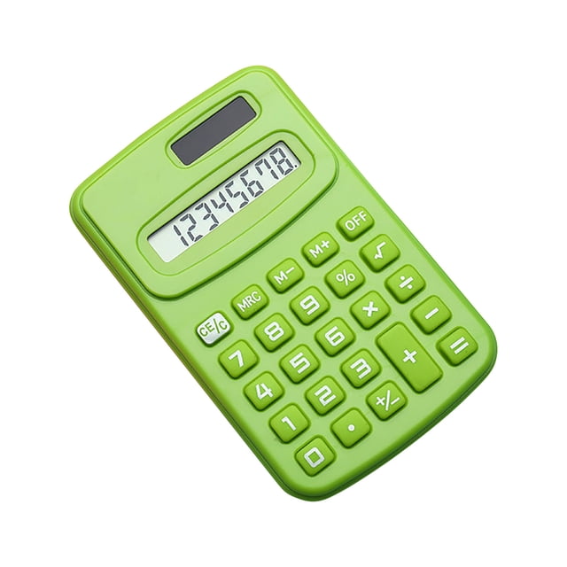 Nilvkv Basic Standard Calculators Mini Digital Desktop Calculator with 8-Digit LCD Display Pocket Size for Home Schoo1