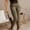 Army Green-A, variant on Kyusrd Cargo Pants For Women Elastic High Waisted Multi Pockets Plus Size Skinny Trousers Casual Solid Color Loose Joggers Stretchy Tactical Cargo Pants