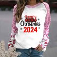 thumbnail image 1 of TIMIFIS Chandail de Noël Surdimensionné pour Femmes, Mode Décontractée, à Lettres Imprimées, Col Rond, Chandail à Enfiler, Chandails, Cadeaux pour Femmes pour Noël, 1 of 3