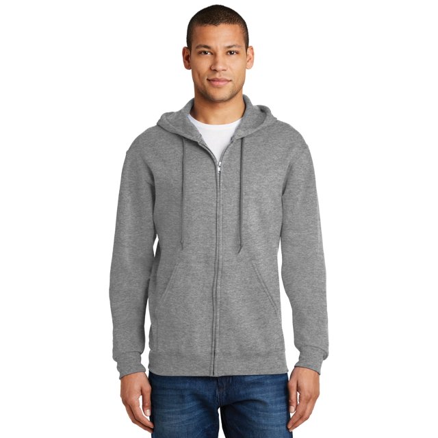 Jerzees Sweat à Capuche à Fermeture à Glissière Intégral à Manches Longues pour Hommes - 993M