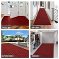 thumbnail image 4 of ANTPOP Runner Rug Outdoor Carpet Runners Hallway Non-Slip Rubberback Area Rugs Indoor Entrance Mat for Entryway Kitchen, 4'x4', Striped Red, 4 of 6