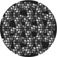 thumbnail image 1 of Ahgly Company Tapis de Zone Rond Gris Transitionnel pour Intérieur Lavable à la Machine, 3 Pieds Rond, 1 of 7