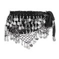 thumbnail image 3 of Maoww Belly Dance Waist Chain Black Silver, 3 of 9