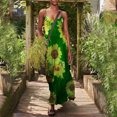 thumbnail image 2 of Pompotops Robe Sans Manches Décontractée Quotidienne pour Femmes Grande Taille Style Vintage Vert Gazon à Encolure en U, 2 of 4