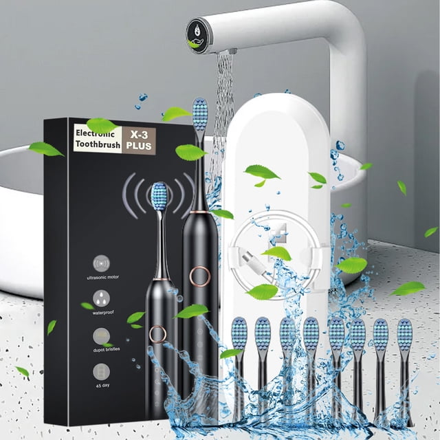Toothbrush Toothbrush With 8 Brush Heads 6 Cleaning Modes Upgraded Toothbrush Longer Life Faster Chargin