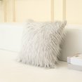 thumbnail image 1 of Cqxid Pillow Case Under $10 Style Modern Simple Net Red Imitation Beach Wool Solid Color Long Hair Pillow Case Cushion, 1 of 3