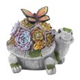 thumbnail image 2 of Figurine Lights, Lawn Decor Auto Charging Resin Solar Tortoise Statue  for Patio Decor, 2 of 7