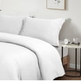 thumbnail image 2 of Swift Home Ultra Soft Solid Duvet Cover Set, Queen, White, 2 of 4