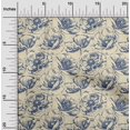 thumbnail image 2 of oneOone Georgette Viscose Beige Fabric Floral Craft Projects Decor Fabric Printed By The Yard 42 Inch Wide, 2 of 4