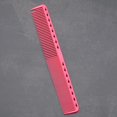 thumbnail image 3 of Professional Barber Hairdressing Comb Hair Cutting Styling Combs Rose Red Rose Red 19x3cm, 3 of 4