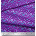 thumbnail image 3 of Soimoi Velvet Fabric Scales Geometric Print Fabric by the Yard 58 Inch Wide, 3 of 3