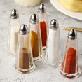 thumbnail image 2 of Gala Houseware Glass Tower Style Salt and Pepper Shakers Set, Clear Salt and Pepper Mini Glass Bottles, Set of 6 Salt Shaker and Pepper Shakers (Each:1.4oz), 2 of 5