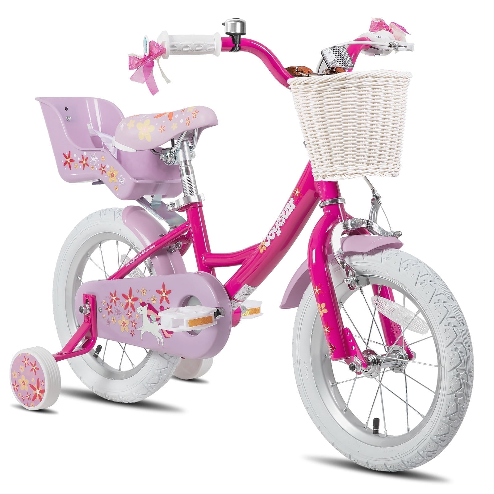 JOYSTAR Unicorn Vélo pour Filles 16 Pouces, Violet Menthe