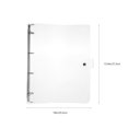 thumbnail image 3 of Binder Notebook Shell Plastic A4 Scrapbook Shell Plastic Binder Folder Loose-leaf Notebook Shell, 3 of 8